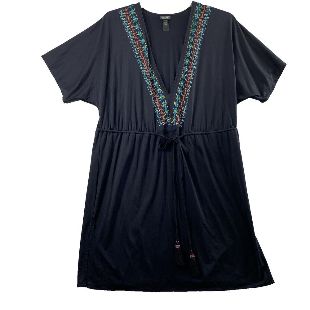 Coco Reef Swim Cover Up Womens Small Black Beach Summer Pool Vacation
